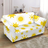 Sun Pattern Loveseat Couch Slipcover