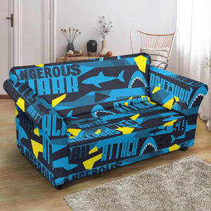 Shark Dangerous Loveseat Couch Slipcover