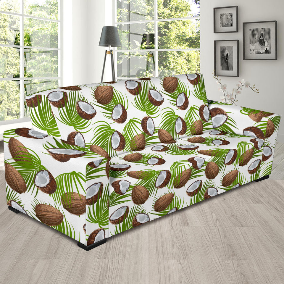 Coconut Pattern Print Design 04 Sofa Slipcover
