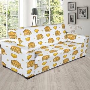 Pancake Pattern Print Design 03  Sofa Slipcover