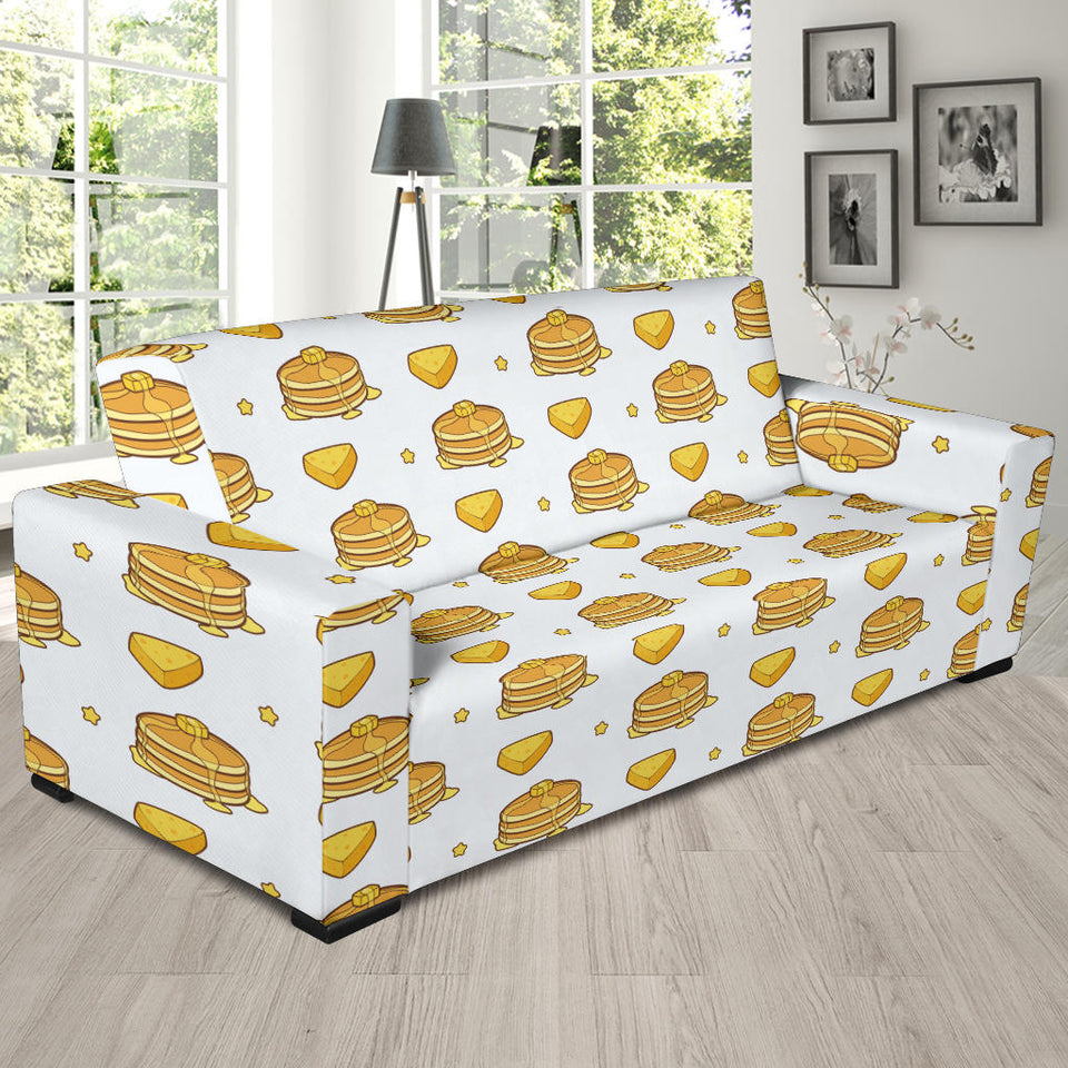 Pancake Pattern Print Design 03  Sofa Slipcover