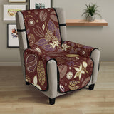 Coffee bean flower pattern Chair Cover Protector