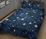 Night sky star pattern Quilt Bed Set
