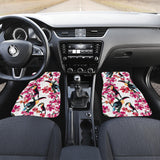 Toucan Flower Design Pattern Front And Back Car Mats