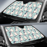 Cute Penguin Pattern Car Sun Shade