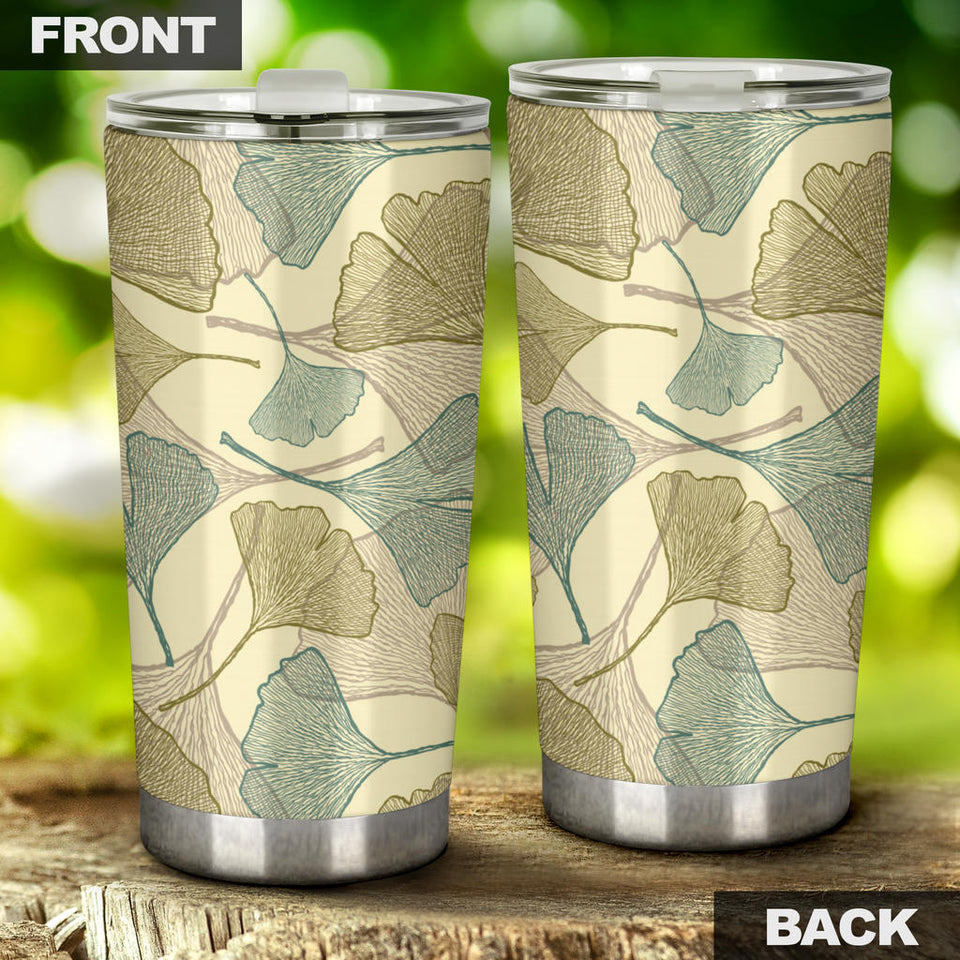 Ginkgo Leaves Design Pattern Tumbler
