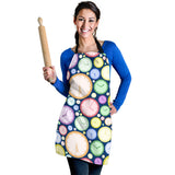 Colorful Clock Background Adjustable Apron