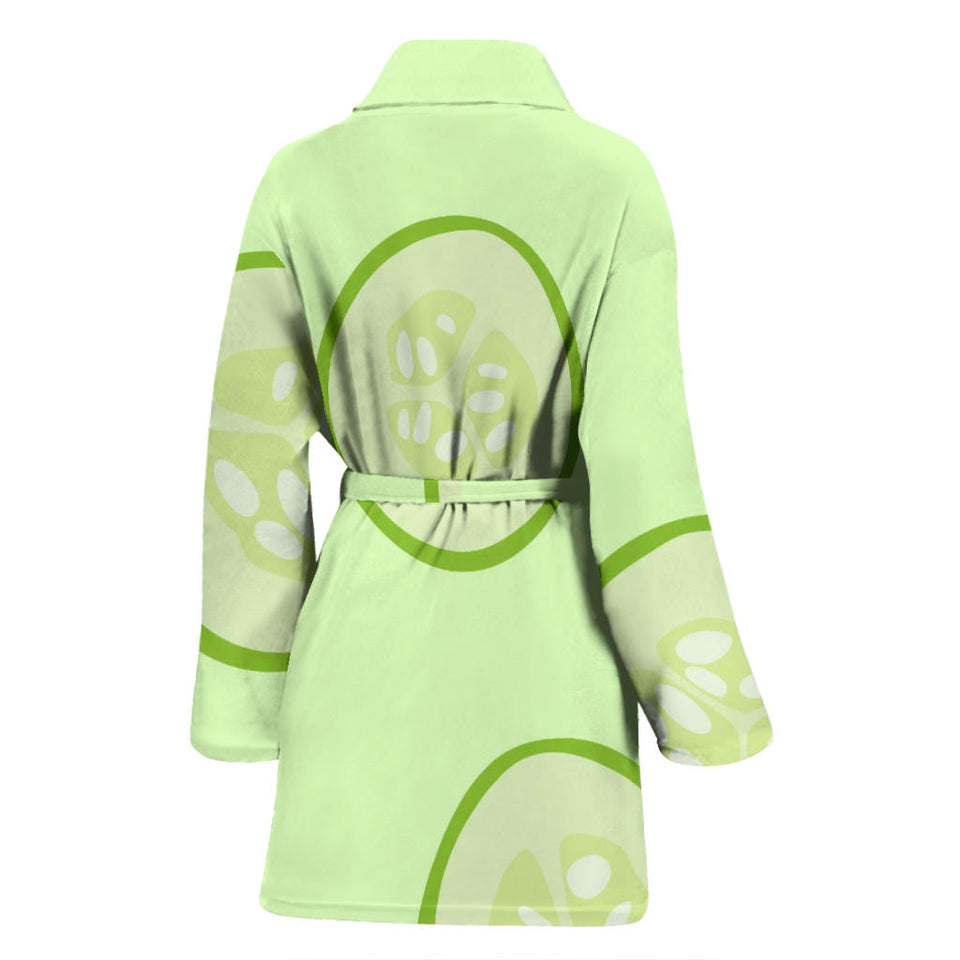 Cucumber Pattern Women'S Bathrobe
