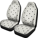 Dog Paws Pattern Print Design 03 Universal Fit Car Seat Covers