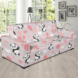 Cute Panda Ballon Heart Pattern Sofa Slipcover