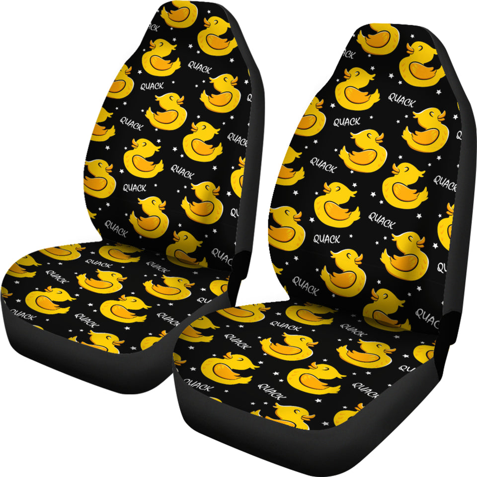 Duck Toy Pattern Print Design 05 Universal Fit Car Seat Covers