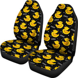 Duck Toy Pattern Print Design 05 Universal Fit Car Seat Covers