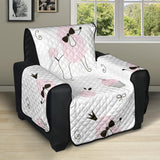 Poodle dog rose cake pattern Recliner Cover Protector