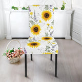 Beautiful Sunflowers Pattern Dining Chair Slipcover