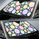 Colorful Clock Background Car Sun Shade