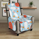 Bowling ball bowling pins blue blackground Chair Cover Protector