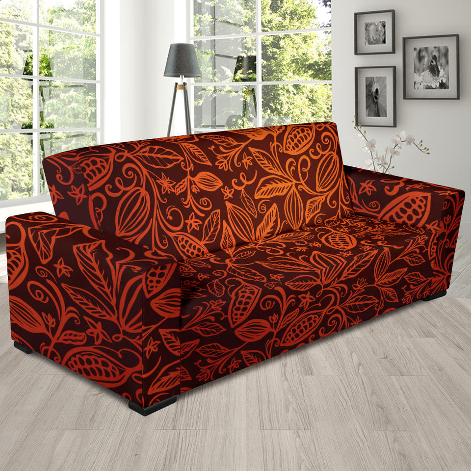 Cocoa Beans Tribal Polynesian Pattern Sofa Slipcover