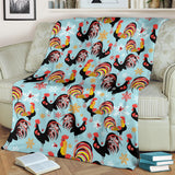 Rooster Chicken Cock Snowfalke Premium Blanket