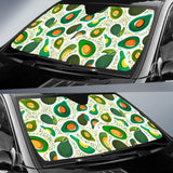 Avocado Design Pattern Car Sun Shade