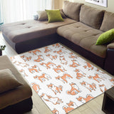 Shiba Inu Dog Pattern Area Rug