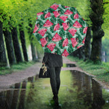 Watermelons Tropical Palm Leaves Pattern Umbrella