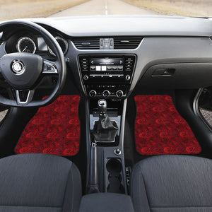 Rose Pattern Print Design 03 Front Car Mats