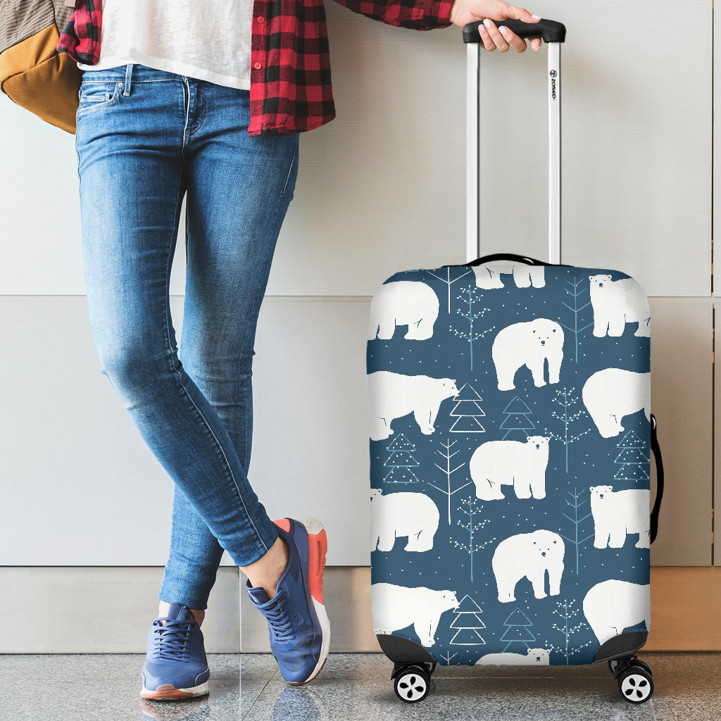 Polar Bear Mother Her Child Pattern Cabin Suitcases Luggages