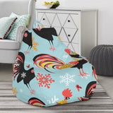 Rooster Chicken Cock Snowfalke Bean Bag Cover