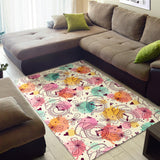 Clock Butterfly Pattern Area Rug