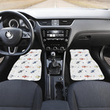 Cute Helicopter Star Pattern Front And Back Car Mats