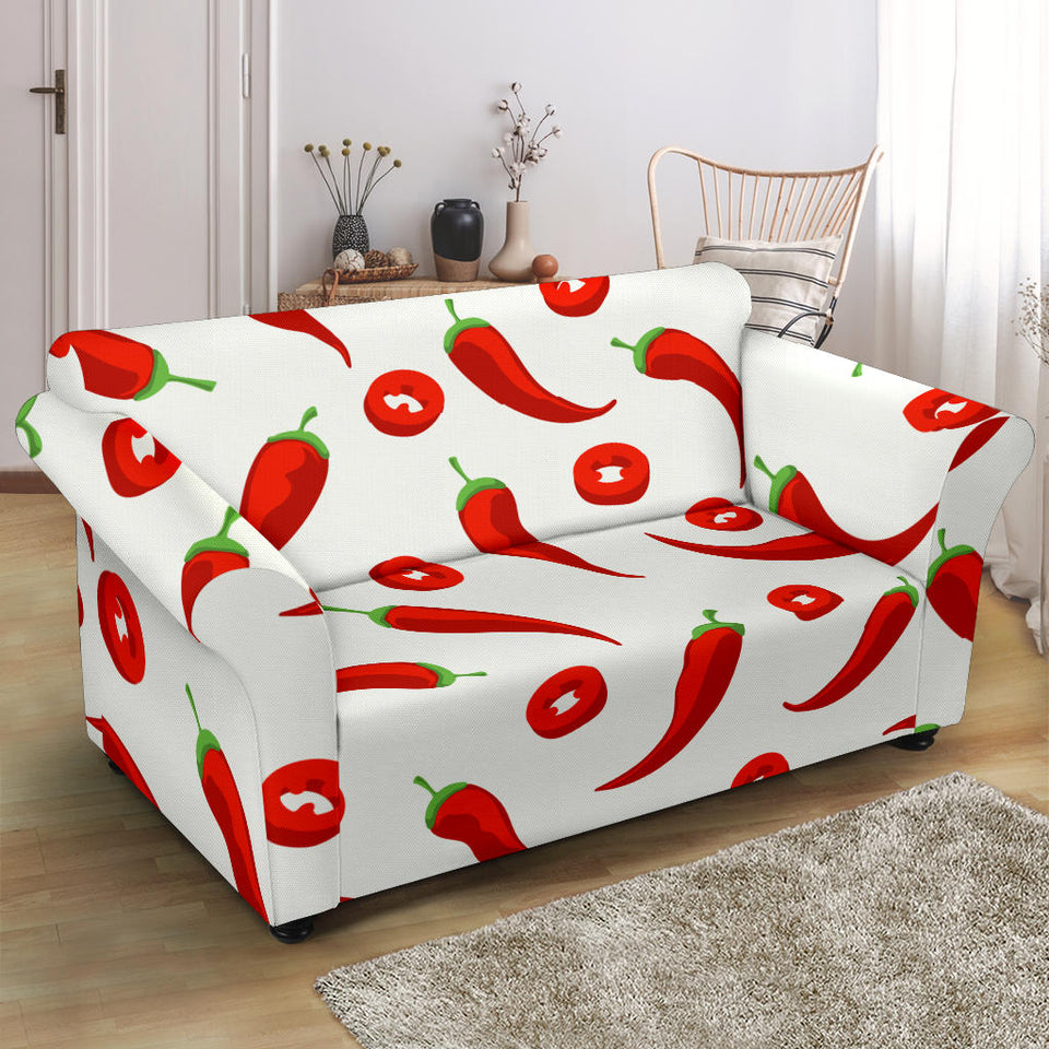 Chili Pattern Loveseat Couch Slipcover