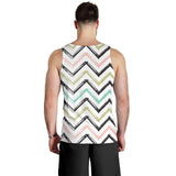 zigzag  chevron paint pattern Men Tank Top