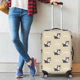 Cute Siberian Husky Cabin Suitcases Luggages
