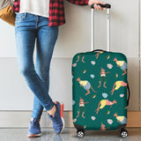 Kangaroo Leaves Pattern Cabin Suitcases Luggages