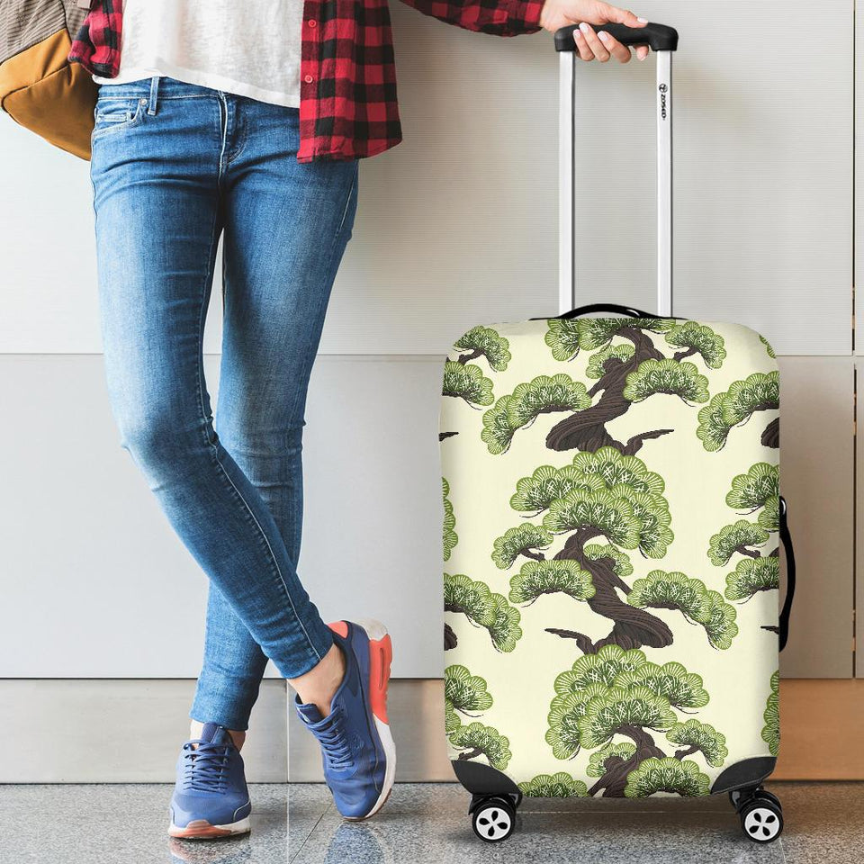 Bonsai Pattern Cabin Suitcases Luggages