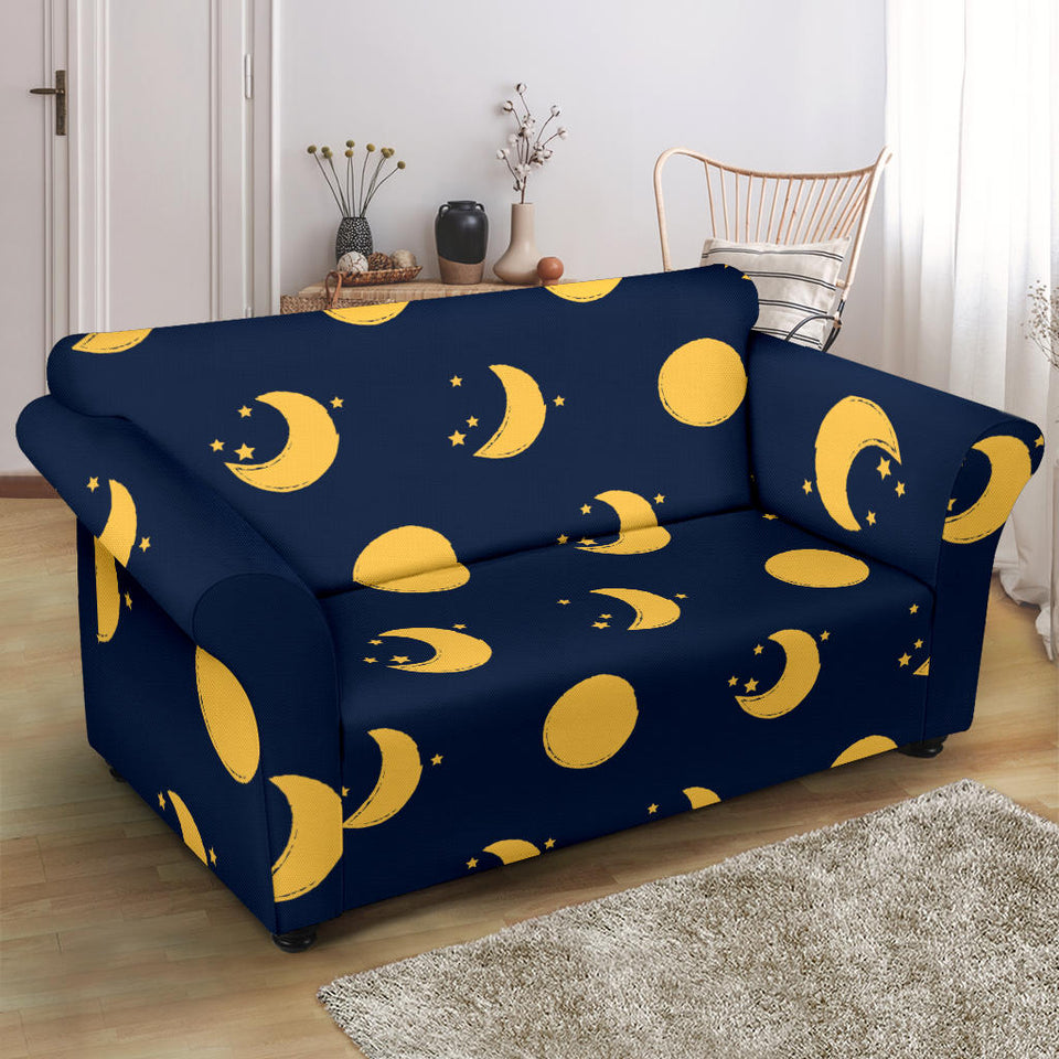 Moon Star Pattern Loveseat Couch Slipcover