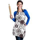 Classic Vintage Clock Pattern Adjustable Apron
