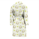 Cute Cartoon Frog Baby Pattern Men'S Bathrobe