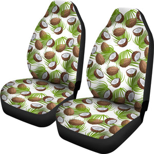 Coconut Pattern Print Design 04 Universal Fit Car Seat Covers