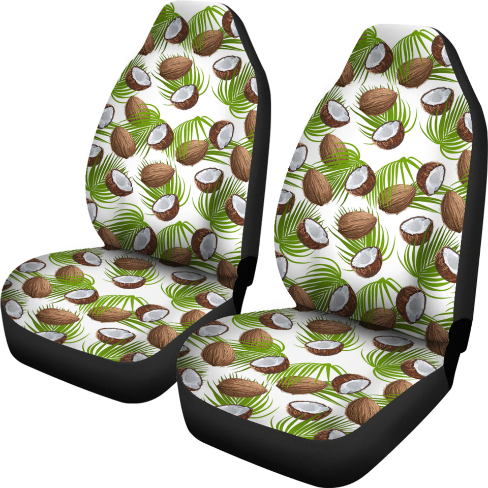 Coconut Pattern Print Design 04 Universal Fit Car Seat Covers