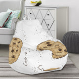 Sketch Style Cookie Pattern Bean Bag Cover
