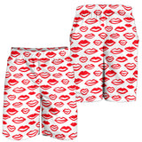 Lips Pattern Print Design 05 Men Shorts