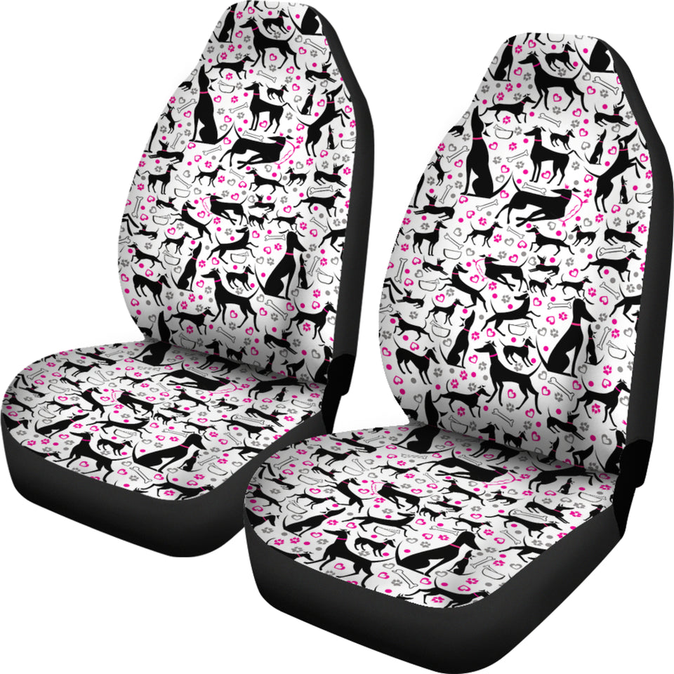 Greyhound Pattern Print Design 02 Universal Fit Car Seat Covers