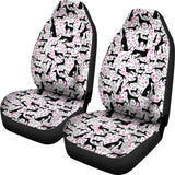 Greyhound Pattern Print Design 02 Universal Fit Car Seat Covers