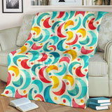 Colorful Moon Pattern Premium Blanket