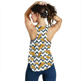 Pizza design pattern Women Racerback Tank Top