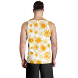 Sun design pattern Men Tank Top