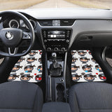 Cute Ninja Design Pattern Front And Back Car Mats