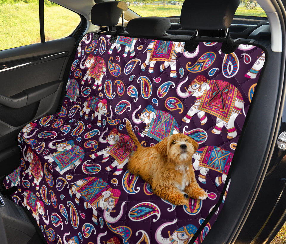 Elephant Indian Style Ornament Pattern Dog Car Seat Covers