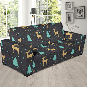 Deers Star Tree Pattern Sofa Slipcover